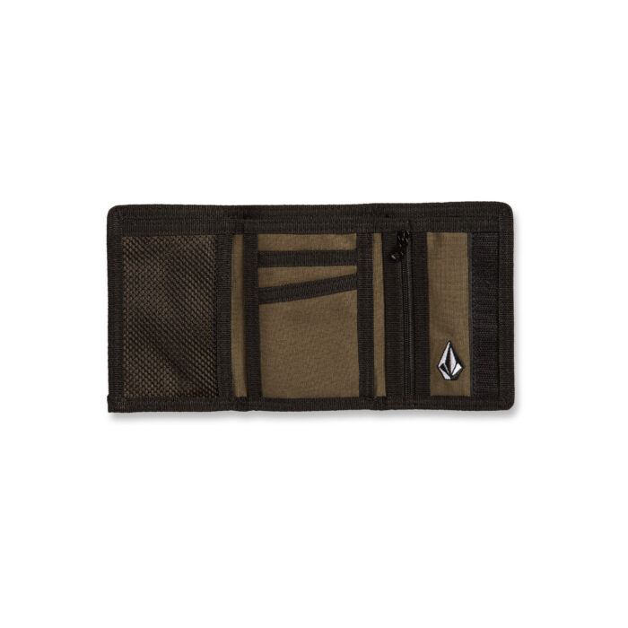 VOLCOM NINETYFIVE TRIFOLD WALLET BLACK - Image 3