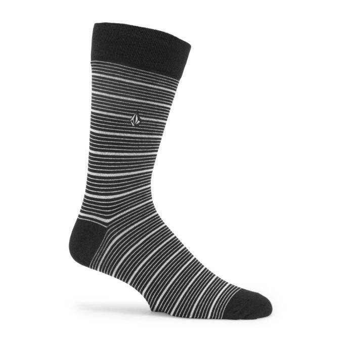 VOLCOM TRUE SOCKS BLACK WHITE - Image 4