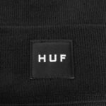 HUF ESSENTIALS BOX LOGO CUFF BEANIE BLACK - Image 2