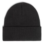 HUF ESSENTIALS BOX LOGO CUFF BEANIE BLACK - Image 3