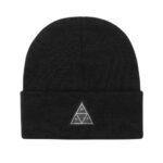 HUF ESSENTIALS TRIPLE TRIANGLE CUFF BEANIE BLACK