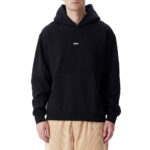 OBEY LOWER CASE MINI BOX HOODIE BLACK - Image 3