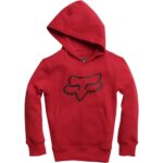 FOX YOUTH LEGACY HOODIE DARK RED