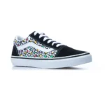 VANS JUNIOR OLD SKOOL SHOES ANIMAL POP BLACK MULTI - Image 2
