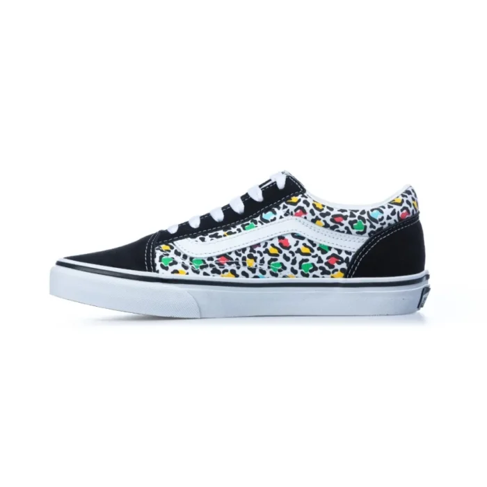 VANS JUNIOR OLD SKOOL SHOES ANIMAL POP BLACK MULTI - Image 3