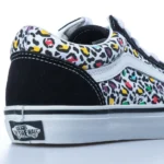 VANS JUNIOR OLD SKOOL SHOES ANIMAL POP BLACK MULTI - Image 4