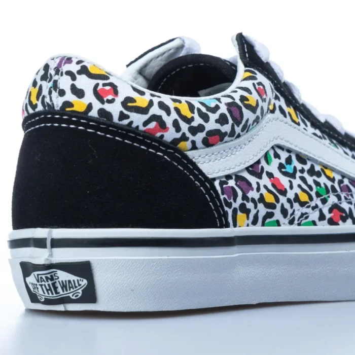 VANS JUNIOR OLD SKOOL SHOES ANIMAL POP BLACK MULTI - Image 4