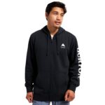 BURTON ELITE ZIP HOODIE TRUE BLACK - Image 2
