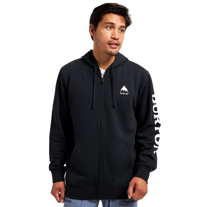BURTON ELITE ZIP HOODIE TRUE BLACK - Image 2
