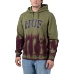 HUF HARTFORD TIEDYE HOODIE OLIVE - Image 4