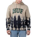 HUF HARTFORD TIEDYE HOODIE TAN - Image 4