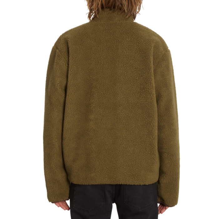 VOLCOM MUZZER FUZZAR ZIP HOODIE SERVICE GREEN - Image 3