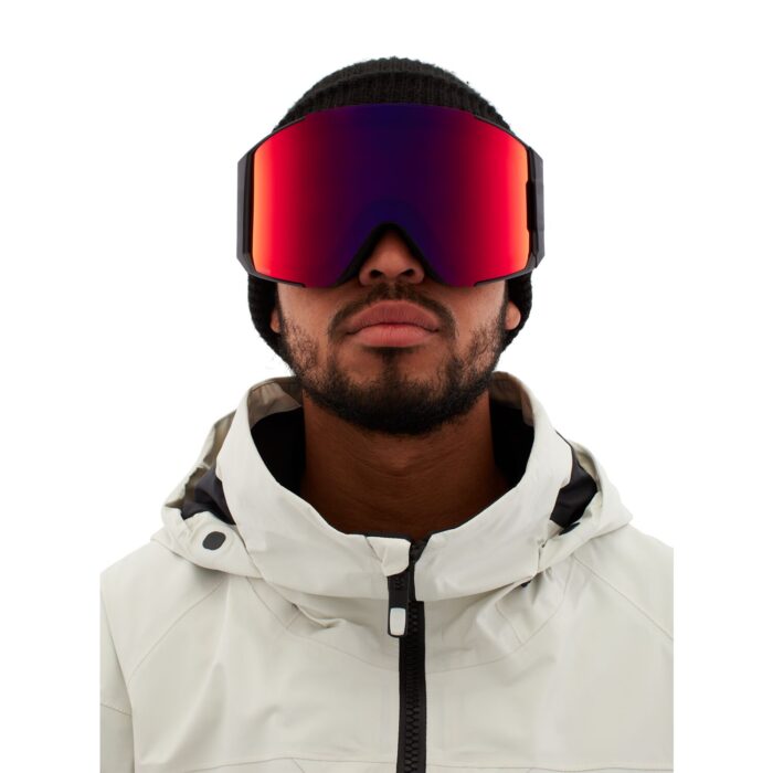 ANON SYNC SNOW GOGGLES BLACK PERCEIVE SUNNY RED BONUS LENS PERCEIVE CLOUDY BURST - Image 2