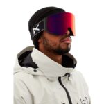 ANON SYNC SNOW GOGGLES BLACK PERCEIVE SUNNY RED BONUS LENS PERCEIVE CLOUDY BURST - Image 3