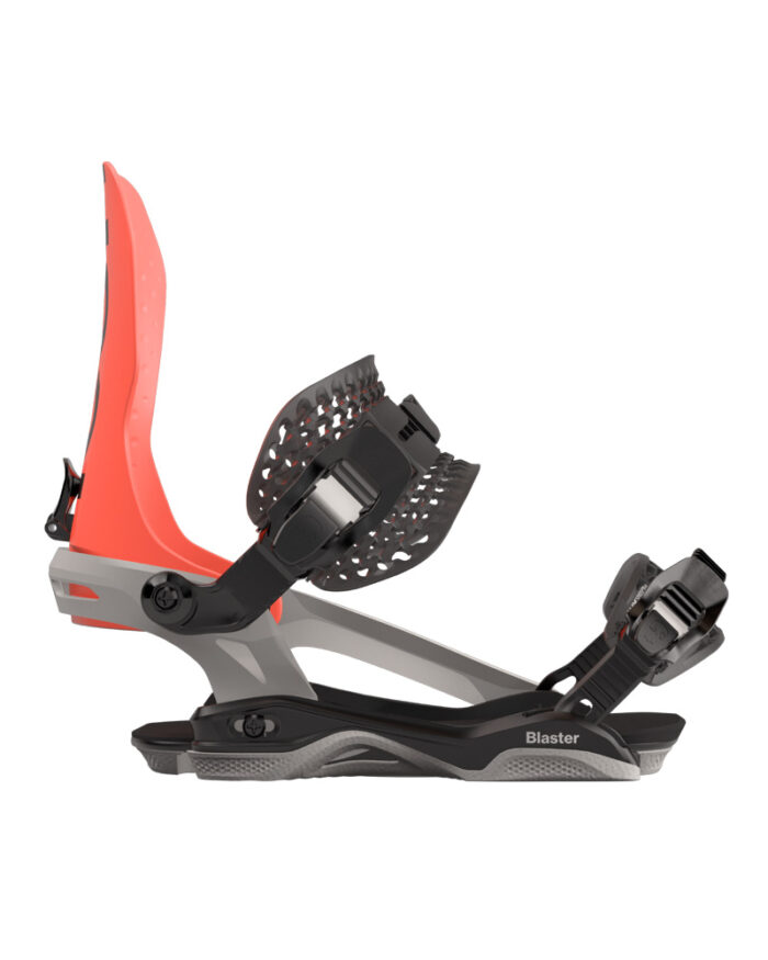 BATALEON BLASTER SNOWBOARD BINDINGS NEON RED GLACER GRAY - Image 4