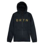 BURTON CROWN WEATHERPROOF ZIP HOODIE TRUE BLACK