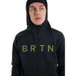 BURTON CROWN WEATHERPROOF ZIP HOODIE TRUE BLACK - Image 4