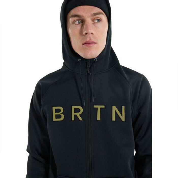 BURTON CROWN WEATHERPROOF ZIP HOODIE TRUE BLACK - Image 4