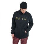 BURTON CROWN WEATHERPROOF ZIP HOODIE TRUE BLACK - Image 2
