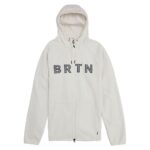 BURTON CROWN WEATHERPROOF ZIP HOODIE STOUT WHITE