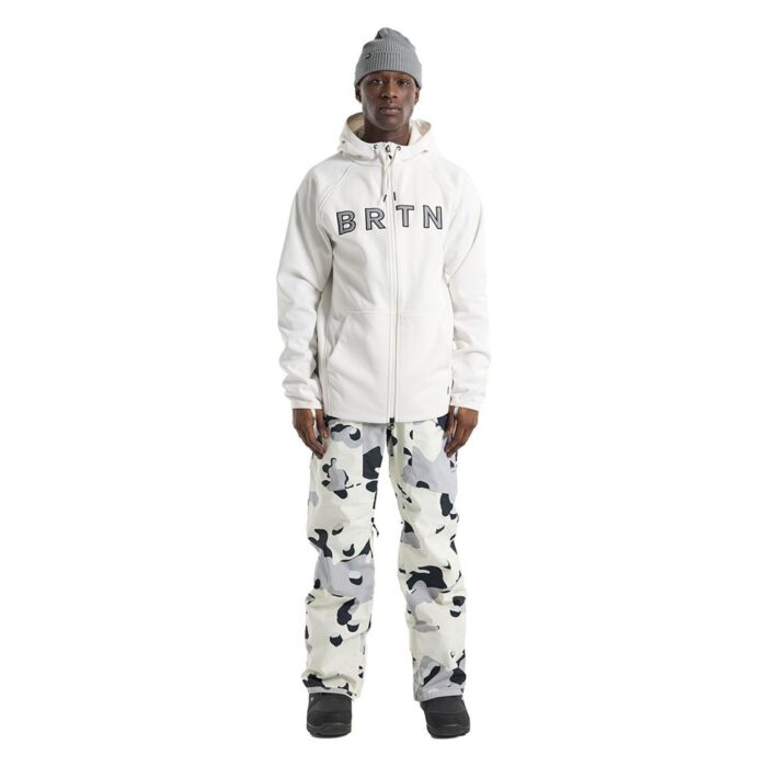 BURTON CROWN WEATHERPROOF ZIP HOODIE STOUT WHITE - Image 5