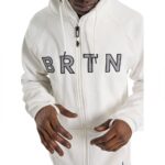 BURTON CROWN WEATHERPROOF ZIP HOODIE STOUT WHITE - Image 4