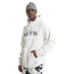 BURTON CROWN WEATHERPROOF ZIP HOODIE STOUT WHITE - Image 2