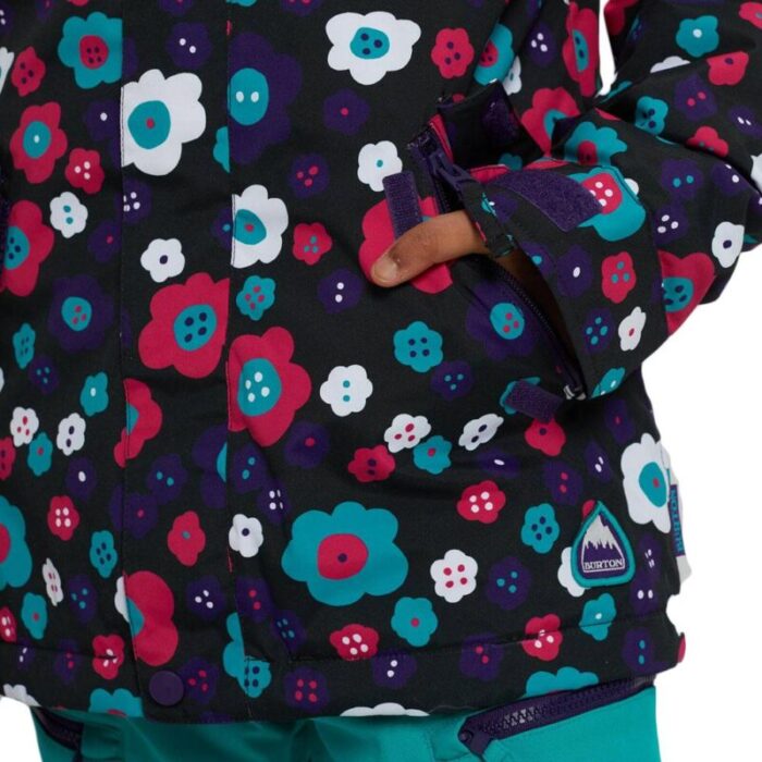 BURTON GIRLS ELODIE SNOW JACKET FLOWER POWER - Image 4