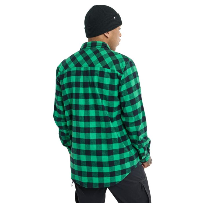 BURTON FAVORITE SHIRT CLOVER GREEN BUFFALO PLAID - Image 2