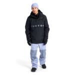 BURTON FROSTNER ANORAK SNOW JACKET TRUE BLACK - Image 9
