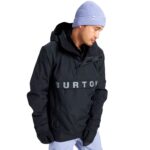 BURTON FROSTNER ANORAK SNOW JACKET TRUE BLACK - Image 2