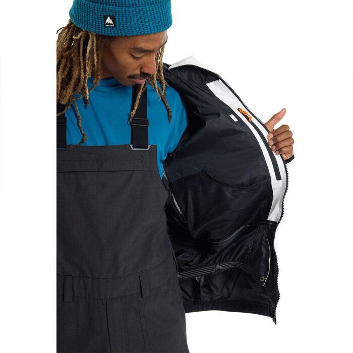 BURTON FROSTNER SNOW JACKET STOUT WHITE TRUE BLACK - Image 6