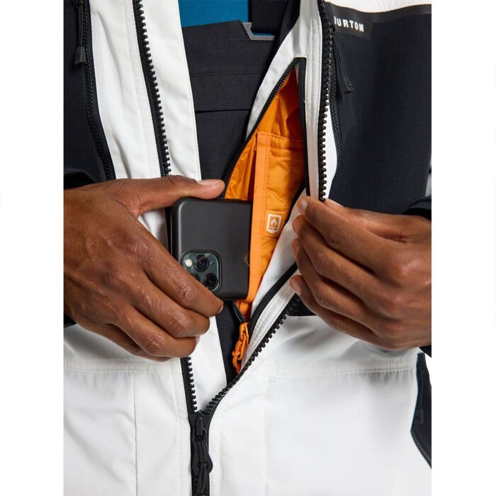 BURTON FROSTNER SNOW JACKET STOUT WHITE TRUE BLACK - Image 7