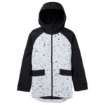 BURTON LALIK WOMEN SNOW JACKET STOUT WHITE SPATTER TRUE BLACK