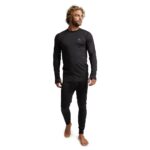 BURTON LIGHTWEIGHT X CREW BASE LAYER CREWNECK TRUE BLACK - Image 2