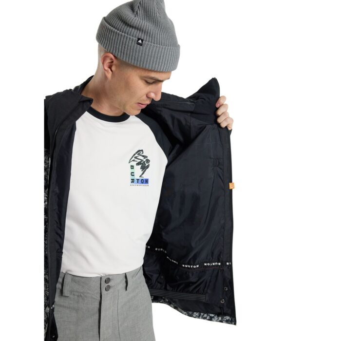 BURTON LODGEPOLE SNOW JACKET TRUE BLACK AERIAL PINES - Image 9