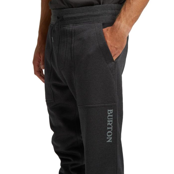BURTON OAK FLEECE PANT TRUE BLACK HEATHER - Image 4