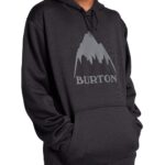 BURTON OAK HOODIE TRUE BLACK HEATHER - Image 4