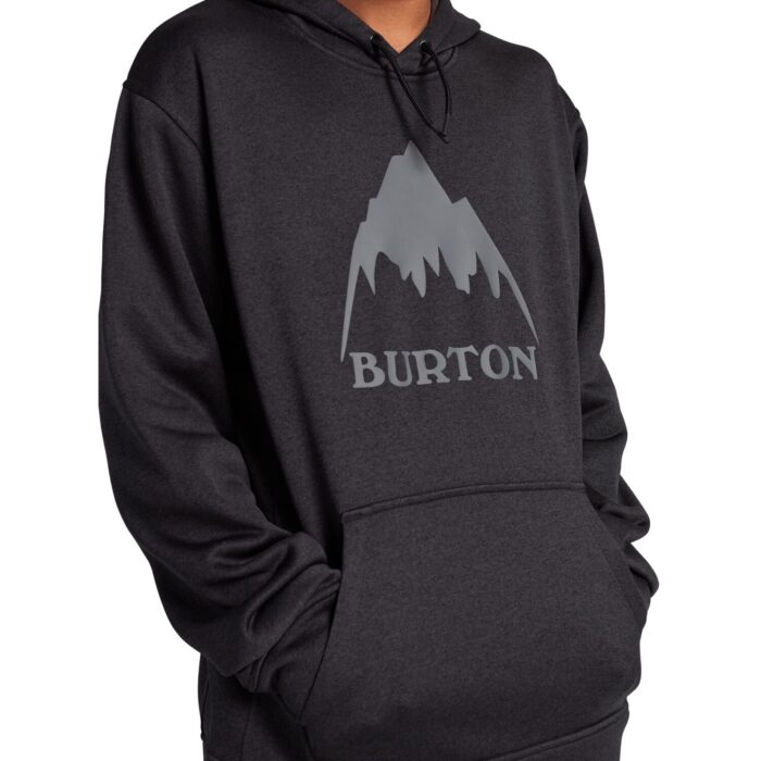 BURTON OAK HOODIE TRUE BLACK HEATHER - Image 4