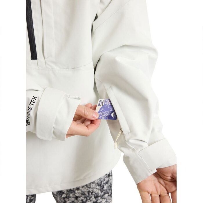 BURTON PILLOWLINE GORE-TEX ANORAK SNOW JACKET STOUT WHITE - Image 6