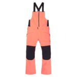BURTON RESERVE BIB SNOWBOARD PANT TETRA ORANGE TRUE BLACK
