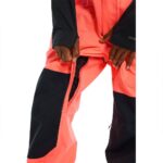 BURTON RESERVE BIB SNOWBOARD PANT TETRA ORANGE TRUE BLACK - Image 8
