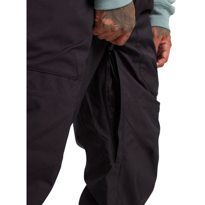 BURTON RESERVE BIB SNOWBOARD PANT TRUE BLACK - Image 5