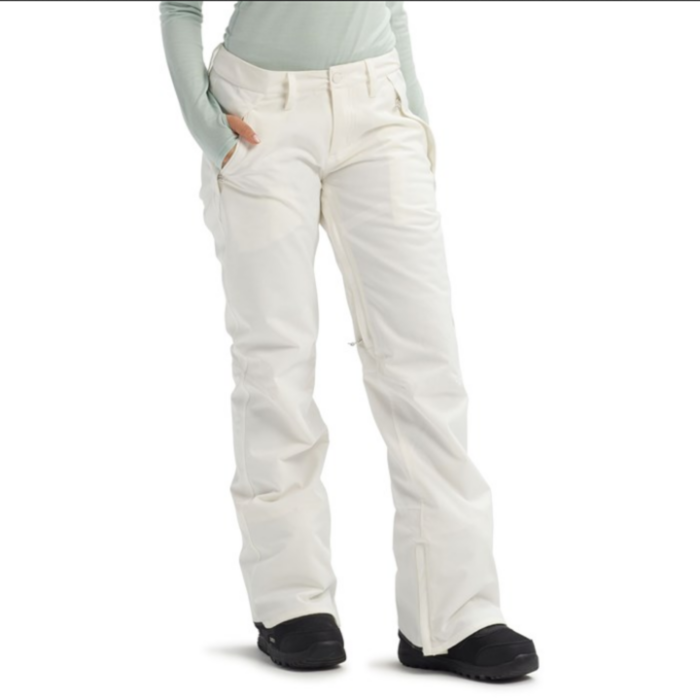 BURTON SOCIETY WOMEN SNOWBOARD PANT STOUT WHITE - Image 2