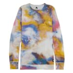 BURTON WOMEN MIDWEIGHT BASE LAYER THERMAL TOP STOUT WHITE VOYAGER
