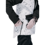 BURTON LALIK WOMEN SNOW JACKET STOUT WHITE SPATTER TRUE BLACK - Image 3