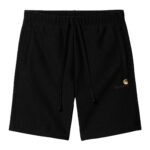 CARHARTT WIP AMERICAN SCRIPT SWEAT SHORT BLACK