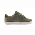 CIRCA AL 50 SHOES MILITARY OLIVE BLACK WHITE PU LEATHER