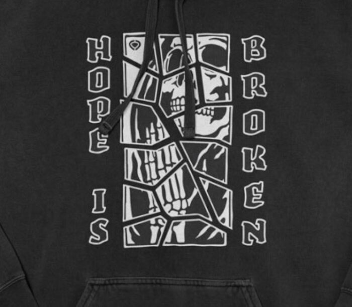 CIRCA BROKEN HOODIE BLACK - Image 2