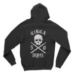 CIRCA LOPEZ 50 ZIP HOODIE BLACK WHITE - Image 2